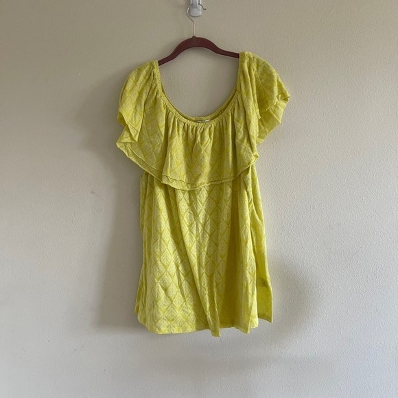Studio women jpr women’s yellow off the shoulder blouse size 3XL - Picture 1 of 4